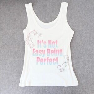 vintage "it's not easy being perfect" graphic tank